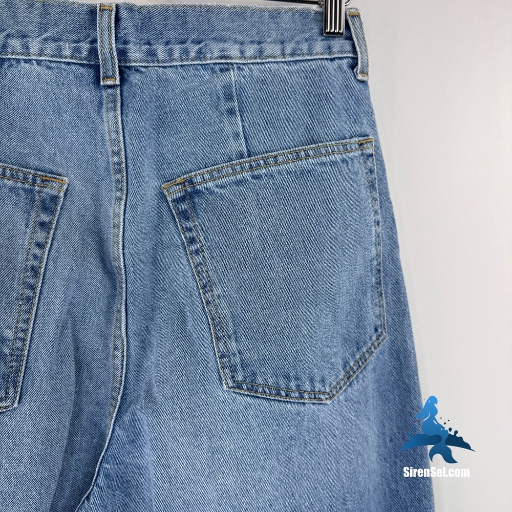 1228 NWT ÉTICA Marley Ultra High Rise Baggy Jeans - Size 27 - Atwater Blue - Picture 11 of 16